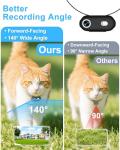 Cat Camera Collar with Phone APP, 1080P HD Video Recording, XS/M-Size Pet POV Cam for Dogs & Big Cats, Cordless Pet Collar Cameras with APP Viewing (XS-Collar)
