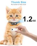 Cat Camera Collar with Phone APP, 1080P HD Video Recording, XS/M-Size Pet POV Cam for Dogs & Big Cats, Cordless Pet Collar Cameras with APP Viewing (XS-Collar)