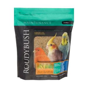 RoudyBush Daily Maintenance Food for Birds - Scientifically Formulated Bird Feed - Bird Food Pellets w/Corn, Wheat, Soy & More - Nutritious & Healthy Feed for Birds (Crumble, 44oz)