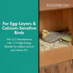 RoudyBush Daily Maintenance Food for Birds - Scientifically Formulated Bird Feed - Bird Food Pellets w/Corn, Wheat, Soy & More - Nutritious & Healthy Feed for Birds (Crumble, 44oz)