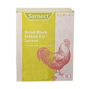 SANSECT Dried Black Soldier Fly Larvae 10LB, High Calcium Chicken Feed – 85X More Calcium, Non-GMO Treats for Chickens, Laying Hens, Ducks, Turkeys, Wild Birds, Turtles