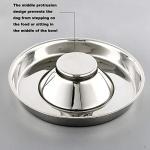 YUDANSI Stainless Steel Puppy Weaning Bowls,Cat Bowls for Food Water,Multiple Puppies Feeder Whelping Dishes,Litter Feeding Station Pans for Small Dogs Cats Eating at Same Time-Small Medium Large Size