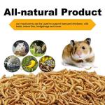 LuckyQworms 20lbs Mealworms, High-Protein Dried Mealworms for Birds, Chickens, Turtles, Fish, Hamsters and Hedgehogs, Non-GMO and Chemical Free, All Natural Animal Feed