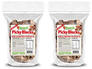 Henry's Picky Blocks - Nutritionally Complete Rodent Blocks – Food for Squirrels, Flying Squirrels, and Chipmunks, 11 Ounces (2-Pack)