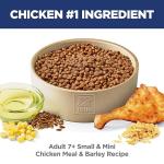 Hill's Science Diet Small & Mini, Senior Adult 7+, Small & Mini Breeds Senior Premium Nutrition, Dry Dog Food, Chicken, Brown Rice, & Barley, 4.5 lb Bag