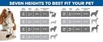 WeatherTech Double High Pet Feeding System - Elevated Dog/Cat Bowls - 4 inch High Light Grey (DHC1604LGLG)