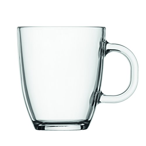 Bodum Bistro Coffee Mug Set, 12 oz, Clear