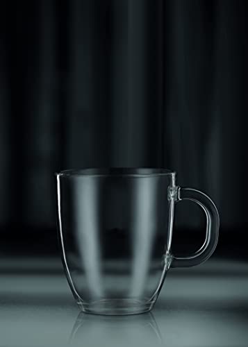 Bodum Bistro Coffee Mug Set, 12 oz, Clear