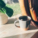 Set of 4 Large Latte Mugs - Modern Style