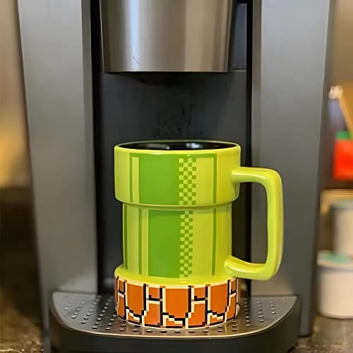 Super Mario Warp Pipe Ceramic Coffee Mug 15oz