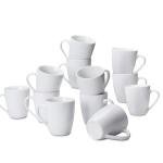 Amazon Basics 12-Cup White Coffee Mug Set