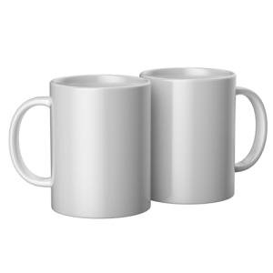 Cricut White Ceramic Mug Blanks 15oz, 2-Pack