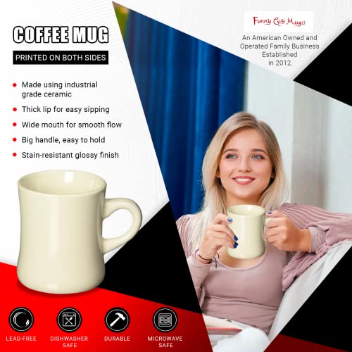 Retro Diner Coffee Mug - Heavy Duty Stoneware