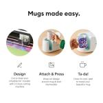 Cricut White Ceramic Mug Blanks 15oz, 2-Pack