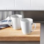 Amazon Basics 12-Cup White Coffee Mug Set