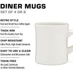 Coletti Retro Diner Coffee Mugs Set of 4
