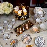 Elegant Gold-Plated Porcelain Coffee and Tea Mugs