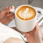 Set of 4 Stackable Porcelain Coffee Mugs