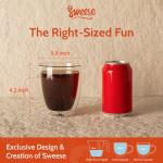 Sweese Set of 2 Double Wall Glass Coffee Mugs