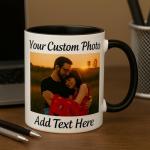Personalized Photo Mug with Custom Text Options