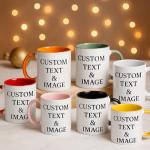 Personalized Photo Mug with Custom Text Options