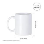 8 Pack White Ceramic Coffee Mugs for Printing