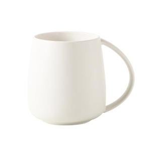 Large White Ceramic Belly Mug for Coffee