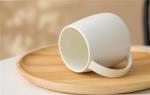 Large White Ceramic Belly Mug for Coffee