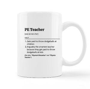 Minimalist Ceramic Mug - Perfect Gift for PE Teachers