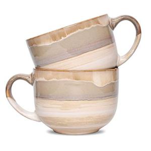 Bosmarlin Jumbo Ceramic Coffee Mug Set of 2