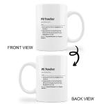 Minimalist Ceramic Mug - Perfect Gift for PE Teachers