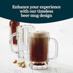 Set of 4 Libbey Heidelberg 16-Oz Beer Mugs