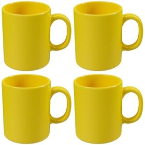 Vintage Stoneware Coffee Mugs - Set of 4