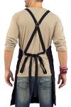 Stylish Cross-Back Black Apron for All Chefs