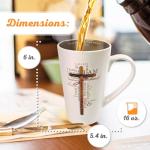 Inspirational Bible Verse Coffee Mug - 16 oz
