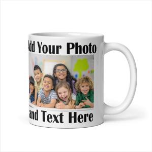 Personalized Photo and Text Coffee Mug