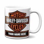 Personalized Harley Davidson Motorcycle Coffee Mug