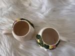 Set of Two Vintage Hand Painted Face Mugs