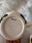 Set of Two Vintage Hand Painted Face Mugs