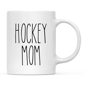 Rustic Farmhouse Ceramic Coffee Mug for Hockey Moms