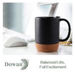 DOWAN 15 oz Ceramic Coffee Mugs Set of 2