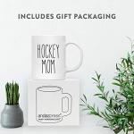 Rustic Farmhouse Ceramic Coffee Mug for Hockey Moms