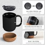 DOWAN 15 oz Ceramic Coffee Mugs Set of 2
