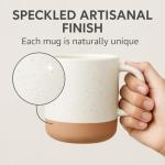 Speckled White Ceramic Coffee Mug – 12oz
