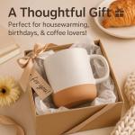 Speckled White Ceramic Coffee Mug – 12oz