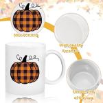 Set of 2 Fall Pumpkin Truck Coffee Mugs