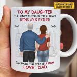 To My Daughter From Dad Personalized Mug