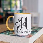 Personalized Initial Coffee Mug - 9 Colors