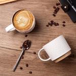 Stackable 15oz Ceramic Coffee Mugs Set of 4