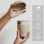 Gencywe 15 oz Ceramic Travel Coffee Mug